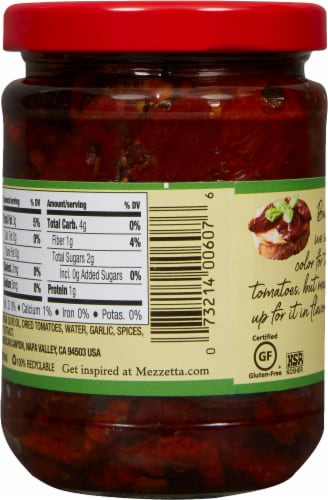 Mezzetta Sun-Ripened Dried Tomatoes Perspective: back