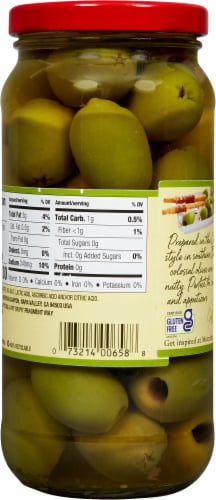 Mezzetta™ Colossal Castelvetrano Style Pitted Olives Perspective: back