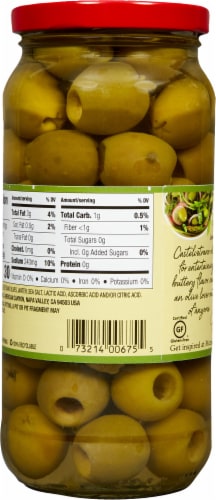 Mezzetta™ Pitted Italian Castelvetrano Olives Perspective: back