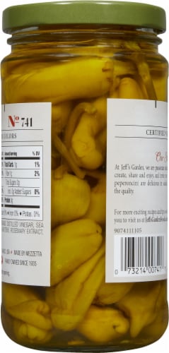 Jeff's Garden™ Whole Golden Greek Peperoncini Perspective: back