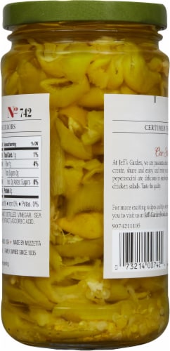 Jeff's Naturals Sliced Greek Peperoncini Perspective: back