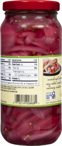 Mezzetta™ Pickled Red Onions Perspective: back