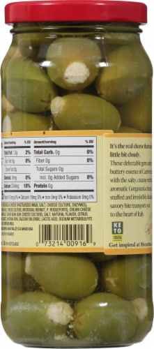 Mezzetta® Italian Gorgonzola Stuffed Castelvetrano Style Olives Perspective: back