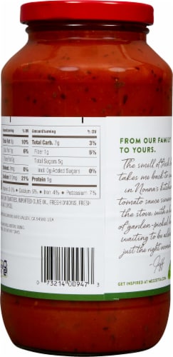 Mezzetta™ Family Recipes Tomato Basil Pasta Sauce Perspective: back