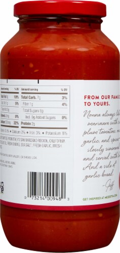 Mezzetta™ Family Recipes Marinara Pasta Sauce Perspective: back