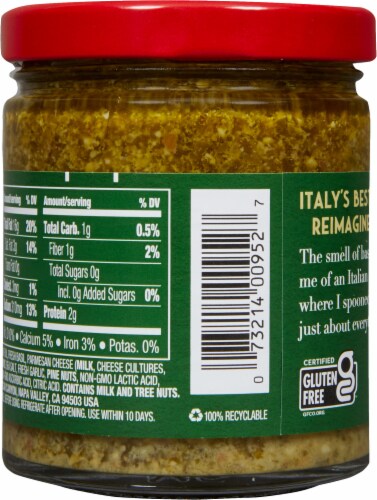 Mezzetta Basil Pesto Perspective: back