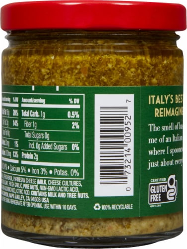 Mezzetta Basil Pesto Perspective: back