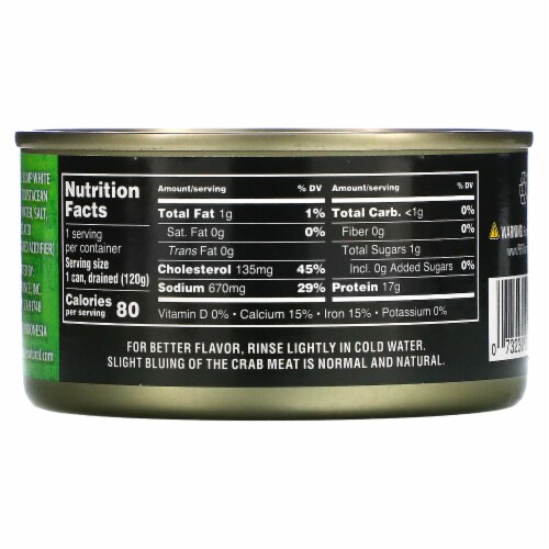 Crown Prince Natural Fancy White-Lump Crab Meat - 6 oz (170 g) Perspective: back