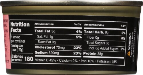 Crown Prince Natural Skinless & Boneless Pacific Pink Salmon Perspective: back