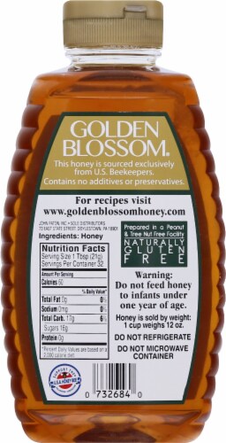 Golden Blossom® Premium Pure U.S. Honey Perspective: back