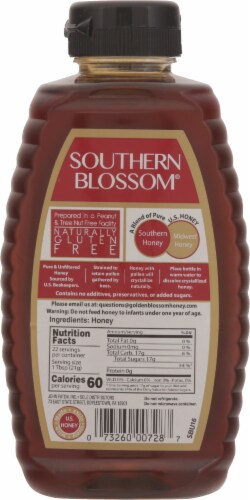 Southern Blossom® Pure & Unfiltered Premium U.S. Honey Perspective: back