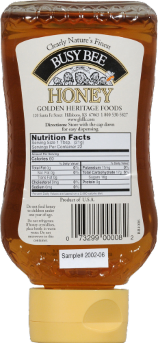 Busy Bee Clover Honey Perspective: back