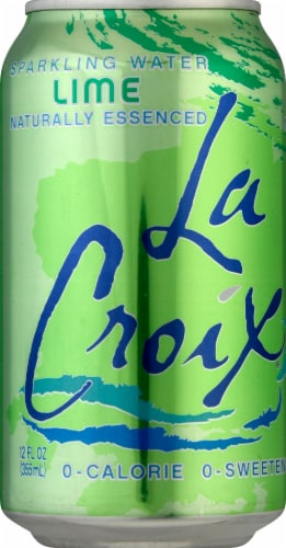 LaCroix® Lime Flavored Sparkling Water Can Perspective: back
