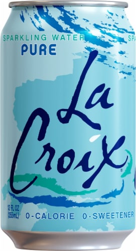 LaCroix® Pure Sparkling Water Can Perspective: back