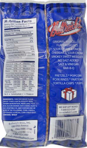 Ballreich's Fat Free Pretzel Sticks Perspective: back