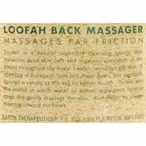 Earth Therapeutics Loofah Bath Pad - 1 Pad Perspective: back