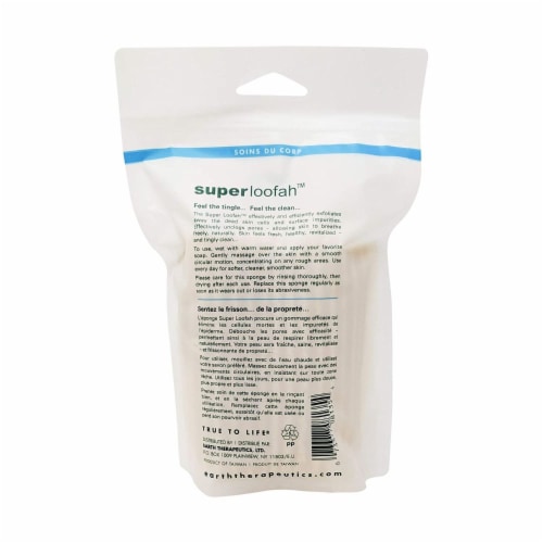 Earth Therapeutics Loofah - Super - Body Scrubber - Green - 1 Count Perspective: back