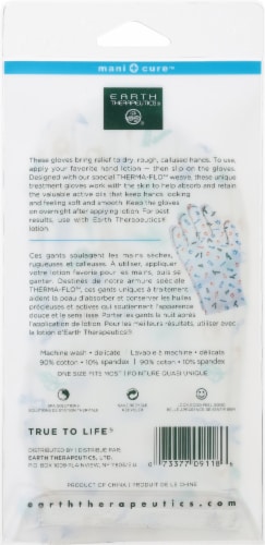 Earth Therapeutics Therma-Flo Moisturizing Hand Gloves Perspective: back