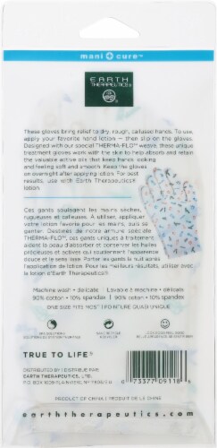 Earth Therapeutics Therma-Flo Moisturizing Hand Gloves Perspective: back