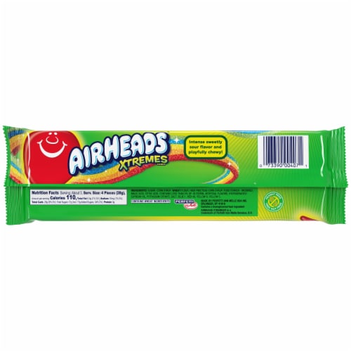 Airheads Xtremes® Sweetly Sour Rainbow Berry Candy Belts Perspective: back