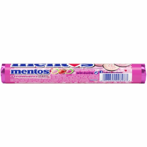 Mentos Valentines Roll Candy Perspective: back