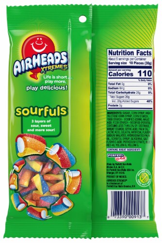 Airheads® Xtremes Rainbow Berry Sourfuls Candy Perspective: back