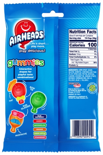 Airheads® Original Fruit Gummies Candy Perspective: back