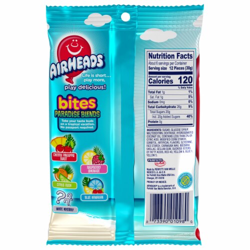 Airheads® Bites Paradise Blends Candy Perspective: back