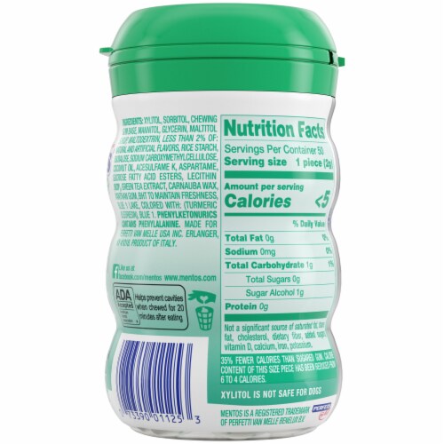 Mentos® Spearmint Winter Edition Pure Fresh Gum Perspective: back