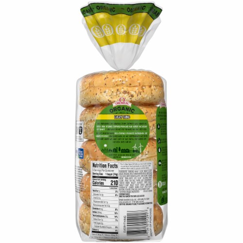 Oroweat® Organic Everything Bagels Perspective: back