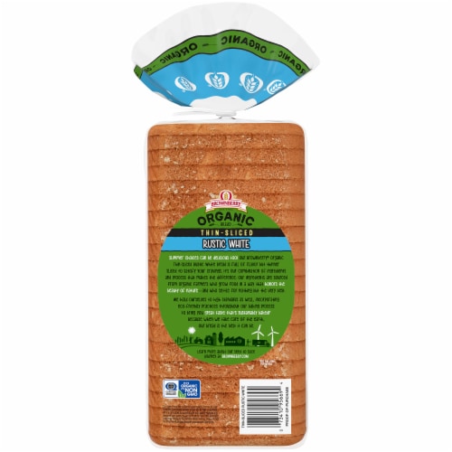 Brownberry® Organic Thin Sliced Rustic White Bread Perspective: back