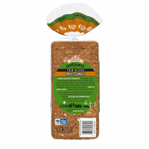 Oroweat® Organic Thin-Sliced Sprouted Wheat Bread Perspective: back