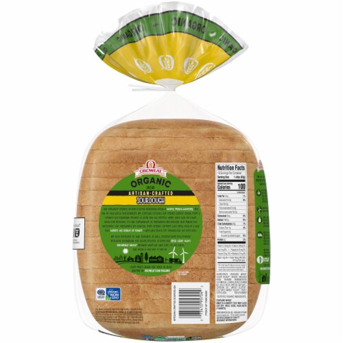 Oroweat® Organic Artisan-Crafted Sourdough Bread Perspective: back