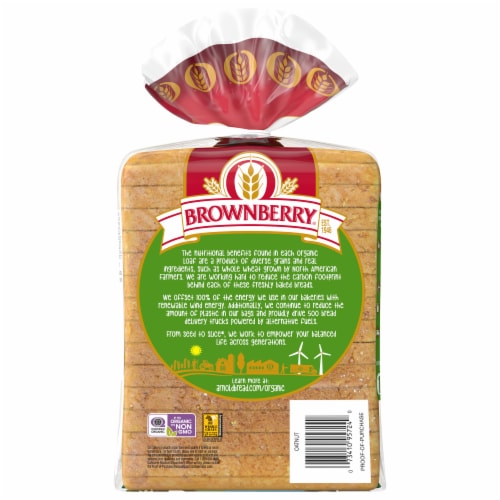 Brownberry® Organic Oatnut Bread Perspective: back
