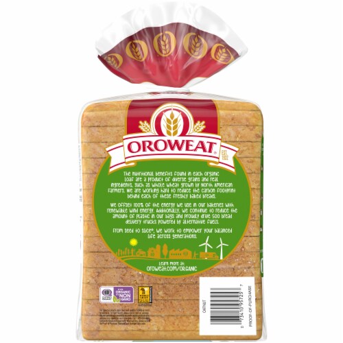 Oroweat® Organic Oatnut Bread Perspective: back