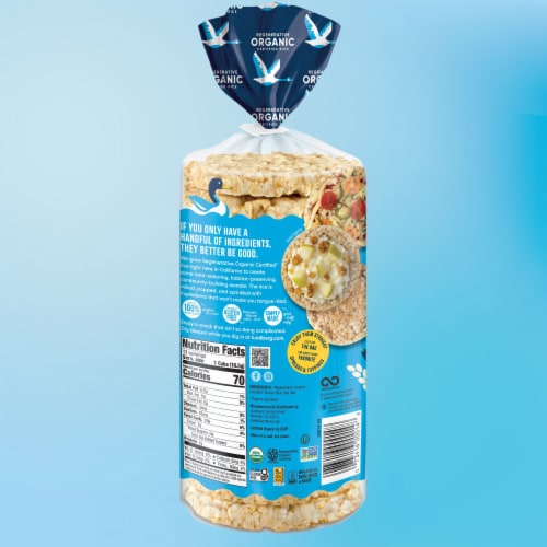 Lundberg Family Farms® Organic Lightly Salted Rice Cakes Perspective: back