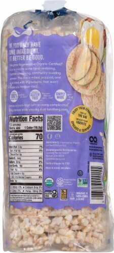 Lundberg Organic Brown Rice Cakes Perspective: back