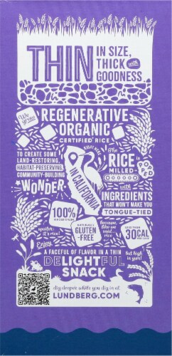 Lundberg Family Farms® Organic Thin Stackers Brown Rice Puffed Grain Cakes Perspective: back