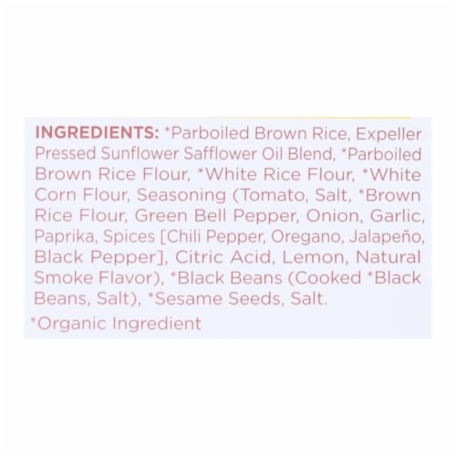 Lundberg Organic Pico De Gallo Rice Chips Perspective: back