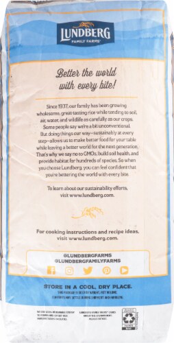 Lundberg Family Farms® Organic California Brown Jasmine Rice Perspective: back