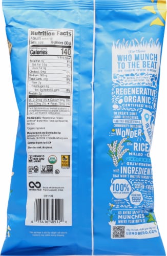 Lundberg Family Farms® Organic Gluten-Free Sea Salt Rice Cake Minis Perspective: back