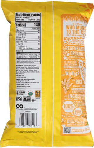 Lundberg Family Farms® Organic Gluten-Free White Cheddar Rice Cake Minis Perspective: back