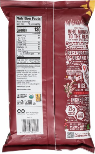 Lundberg Family Farms® Organic Gluten-Free Apple Pie Rice Cake Minis Perspective: back