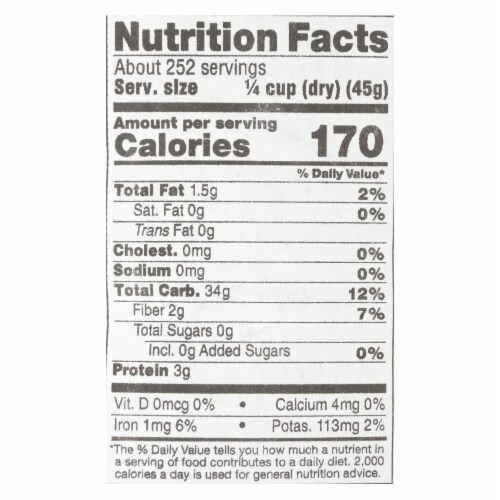 Lundberg Family Farms® Eco Farmed Long Grain Brown Rice Perspective: back