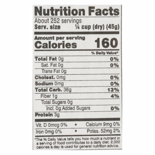 Lundberg Organic Long Grain White Rice Perspective: back
