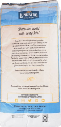Lundberg Eco-Farmed California White Basmati Rice Perspective: back