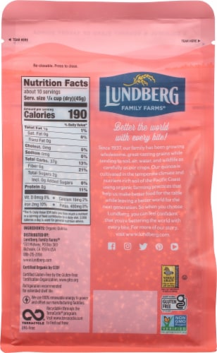 Lundberg® Organic Tri-Color Blend Quinoa Perspective: back