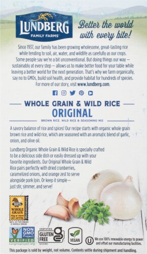 Lundberg Organic Wild Rice Mix Perspective: back
