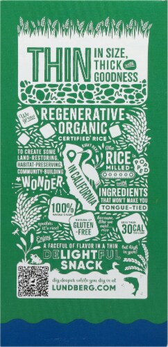 Lundberg Family Farms Organic Thin Stackers Basil & Thyme Rice Cakes Perspective: back