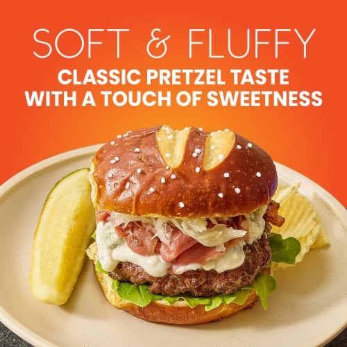 King's Hawaiian® Original Hawaiian Sweet Pretzel Hamburger Buns Perspective: back